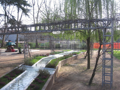 Foto della fontana al parco Il Giardinone